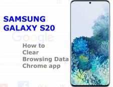 how to clear browsing data on galaxy s20 chrome app