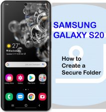how to create a secure folder galaxy s20