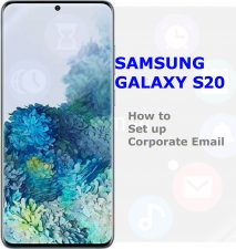 how to set up corporate email account on galaxy s20
