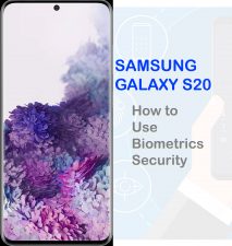 how to use biometrics security galaxy s20