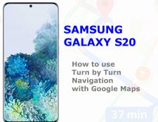 how to use turn by turn navigation with galaxy s20 google maps