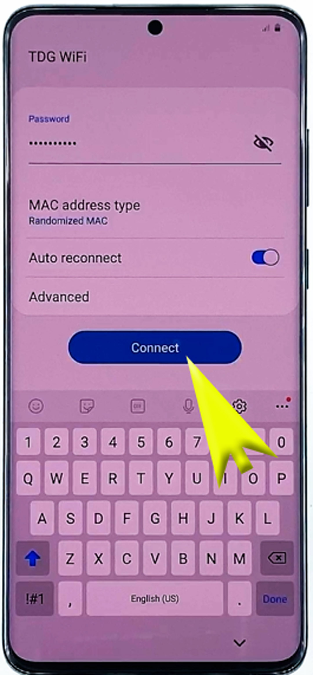 set up galaxy s20 - connect to wifi
