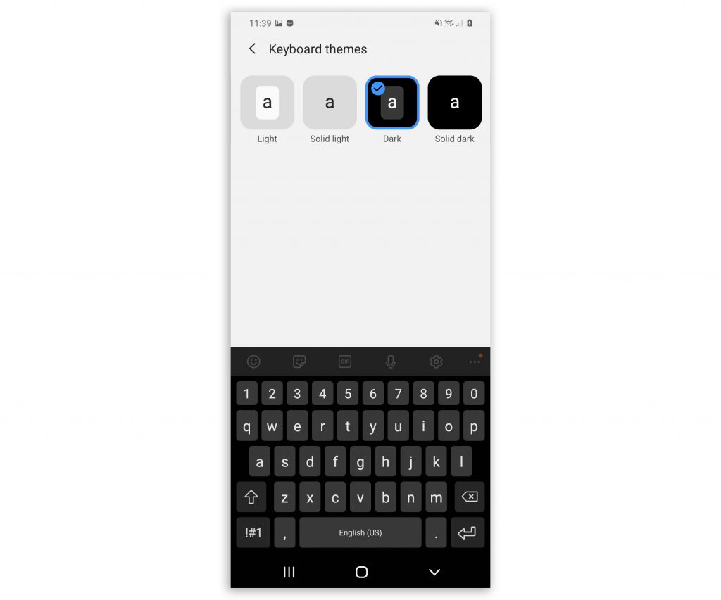 How To Change Galaxy S20 Keyboard Theme   2 1024x853 