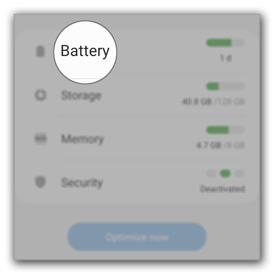 galaxy s20 device care battery