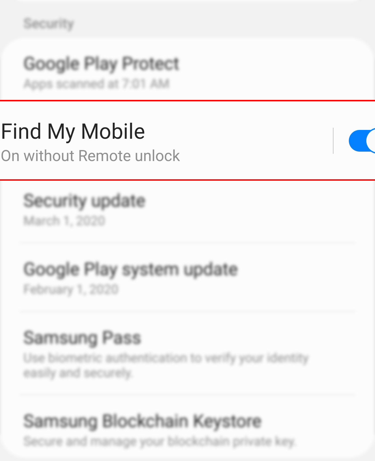 activate find my mobile remote control galaxy s20 - find my mobile settings