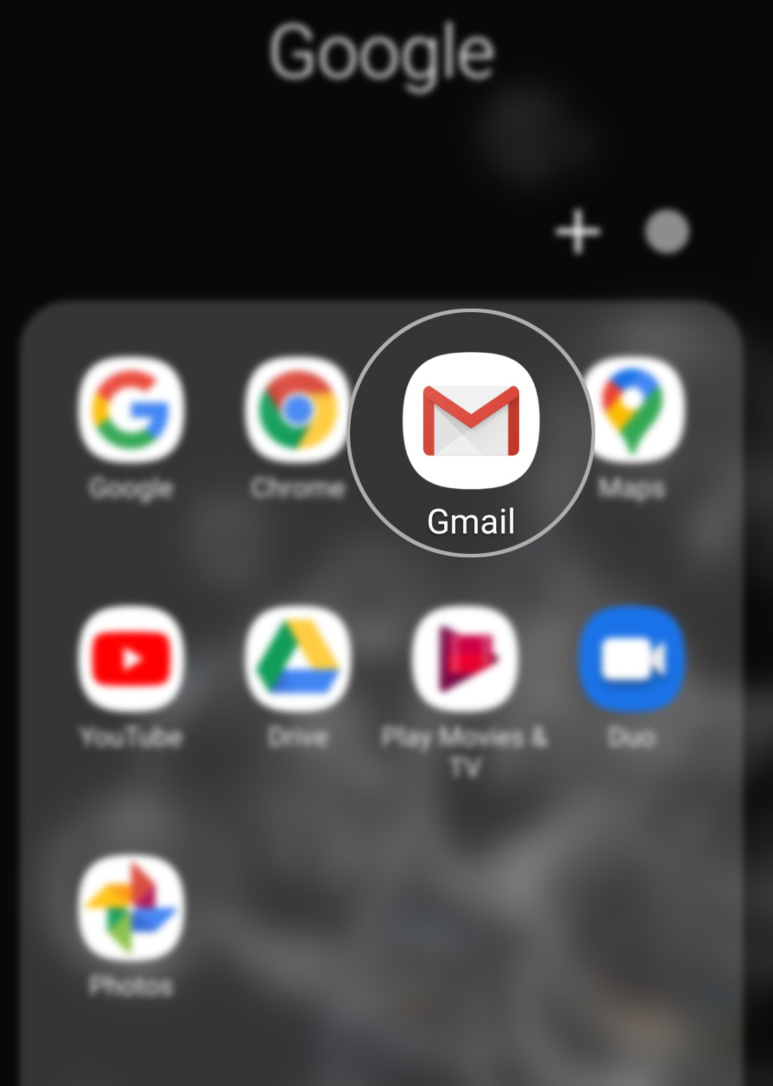 add mobile signature on galaxy s20 gmail - gmail icon