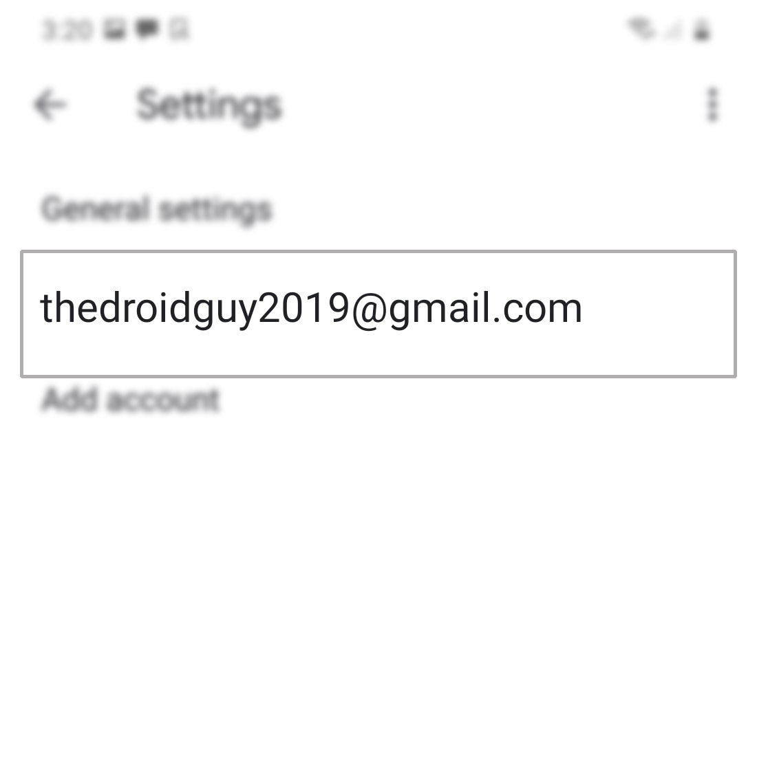 add mobile signature on galaxy s20 gmail - select gmail account