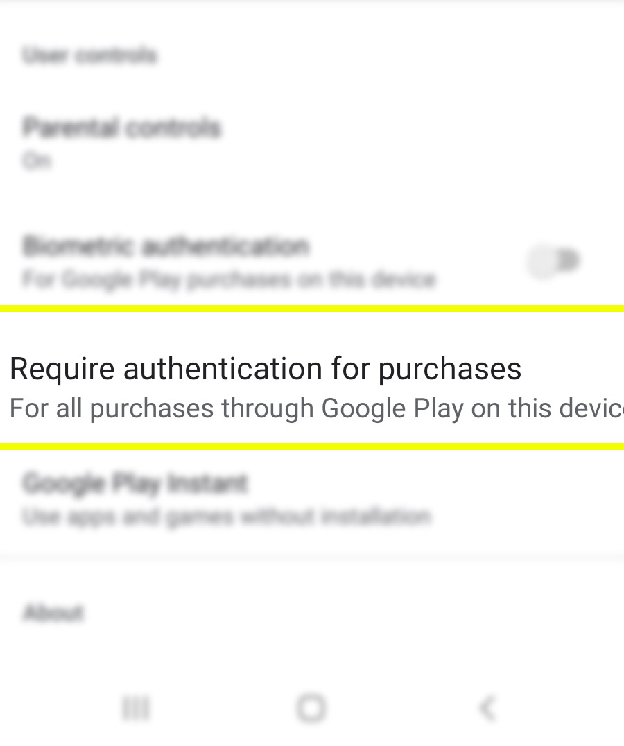 authenticate galaxy s20 play store purchases - require authenticate