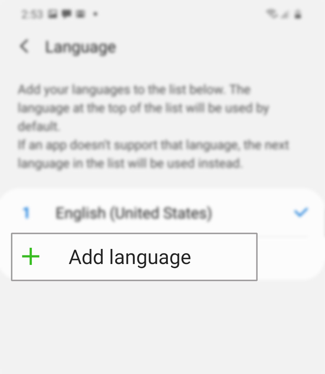 change default language on galaxy s20 - add language