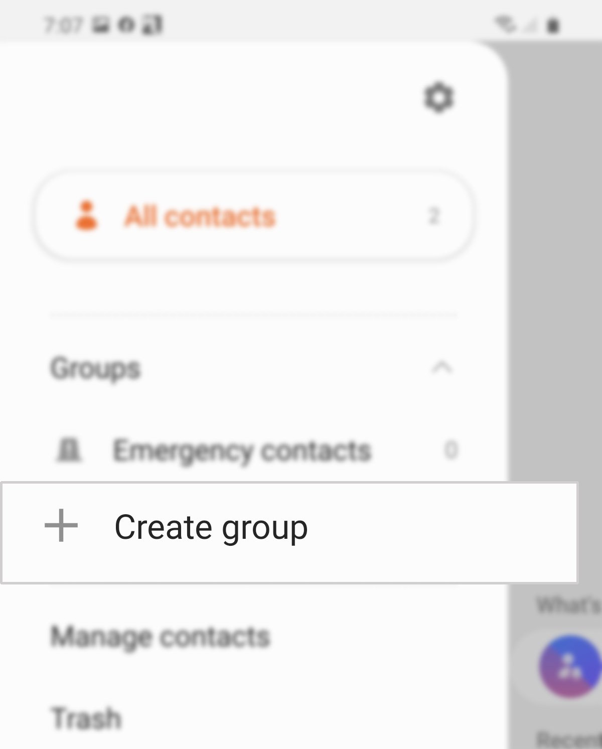 create a group contact on galaxy s20 - create groups