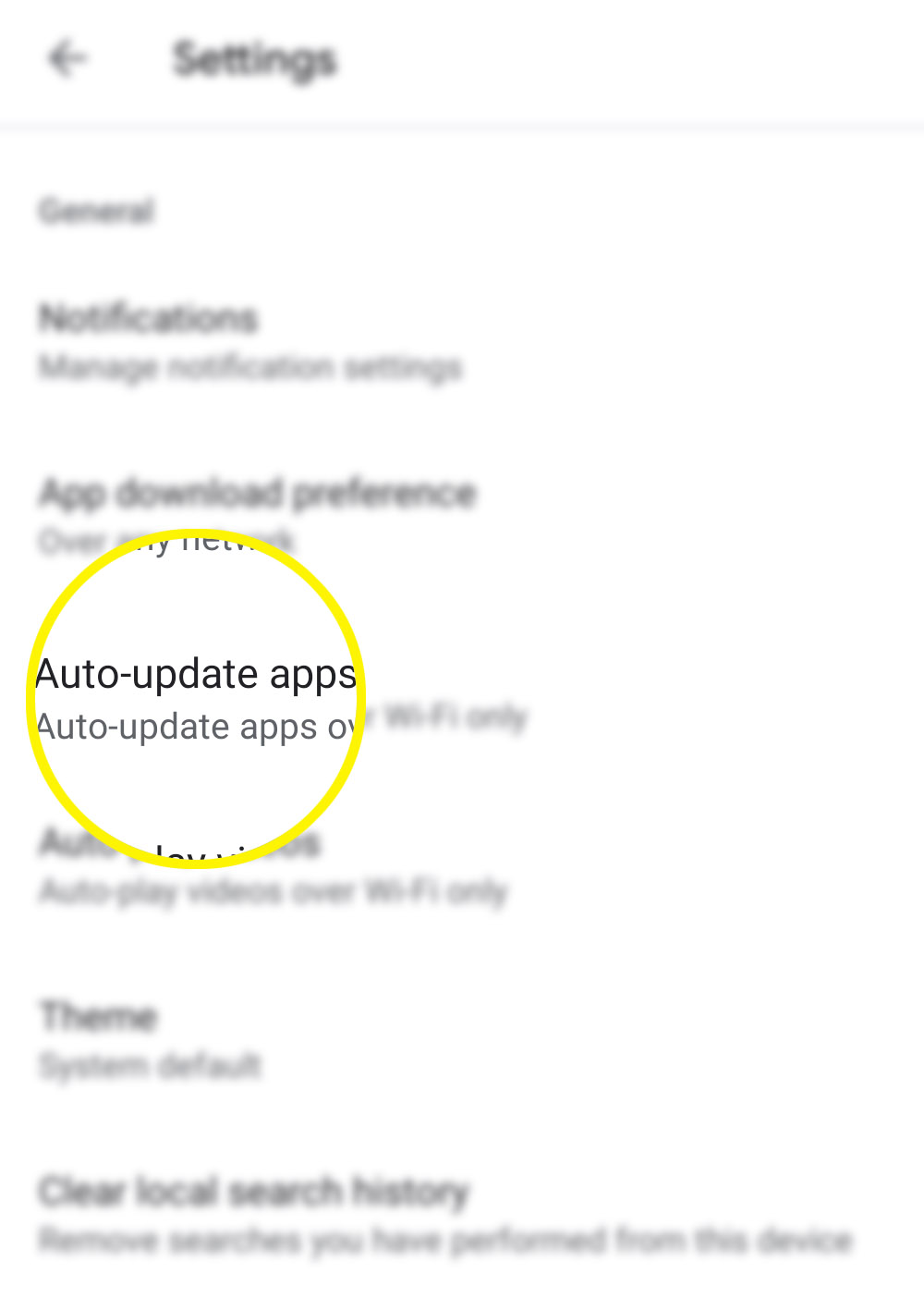 enable disable automatic app updates s20 play store - auto update