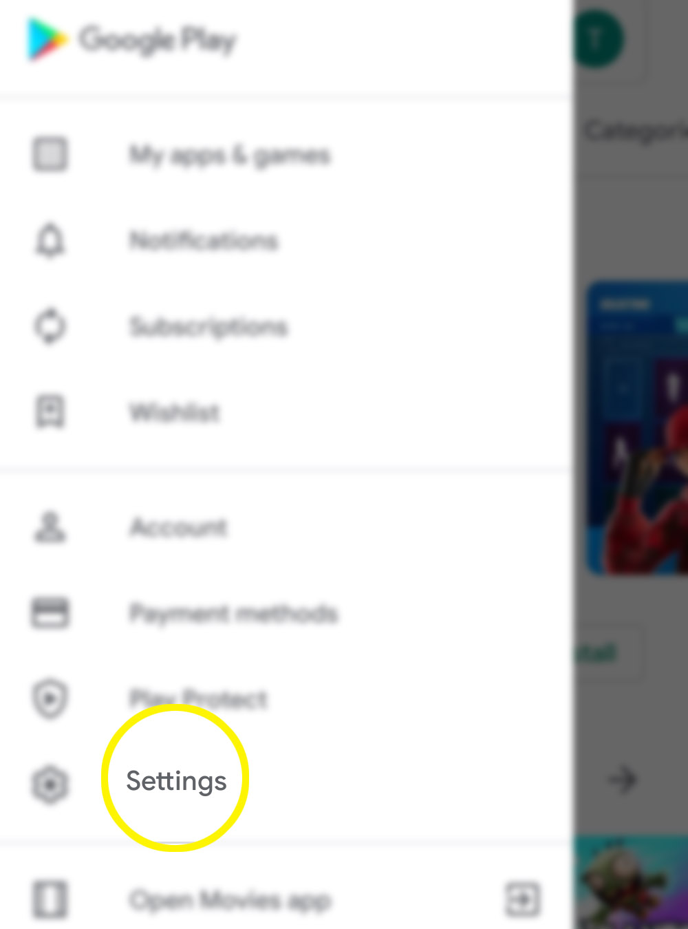 enable disable automatic app updates s20 play store - settings