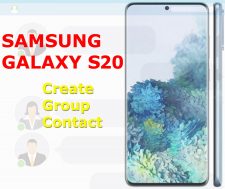 how to create a group contact on galaxy s20