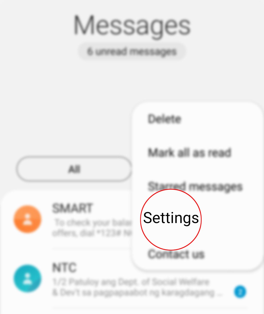 identify spam and scam callers on galaxy s20 - more app settings