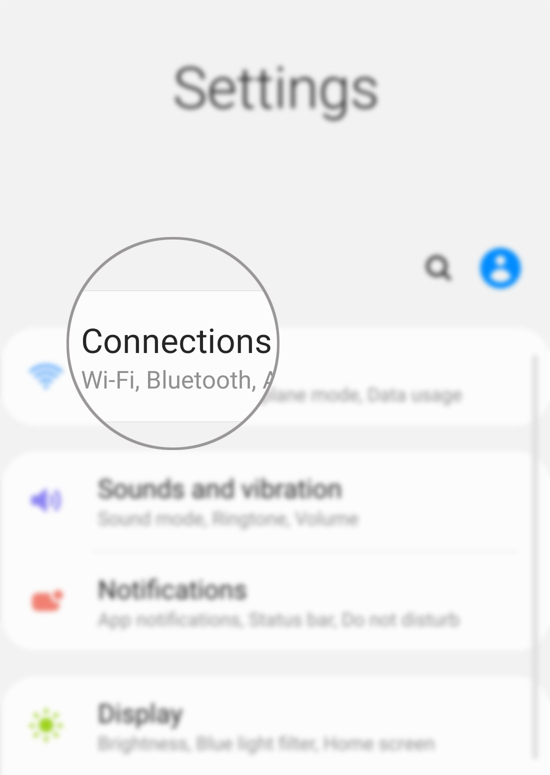 manage data usage galaxy s20 - connections