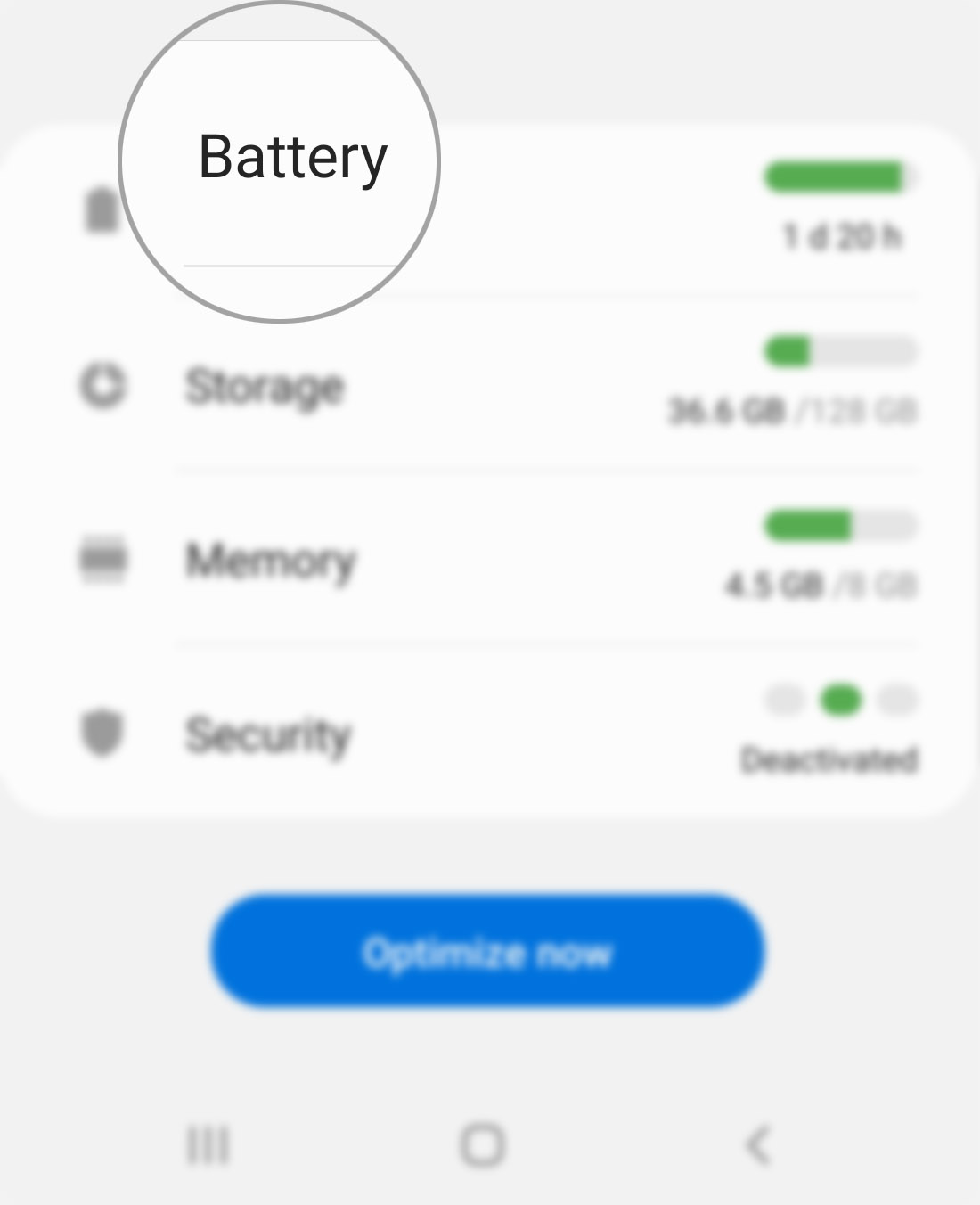 manage galaxy s20 battery and power usage - battery