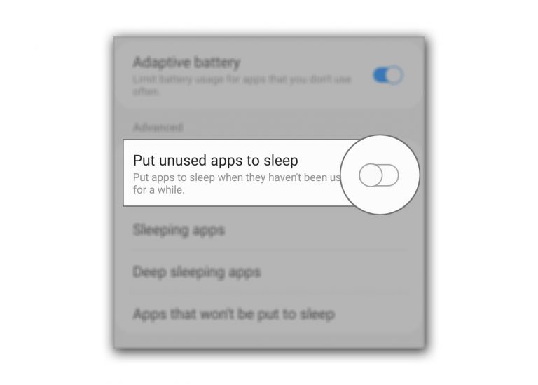 How To Put An App To Sleep On Galaxy S20