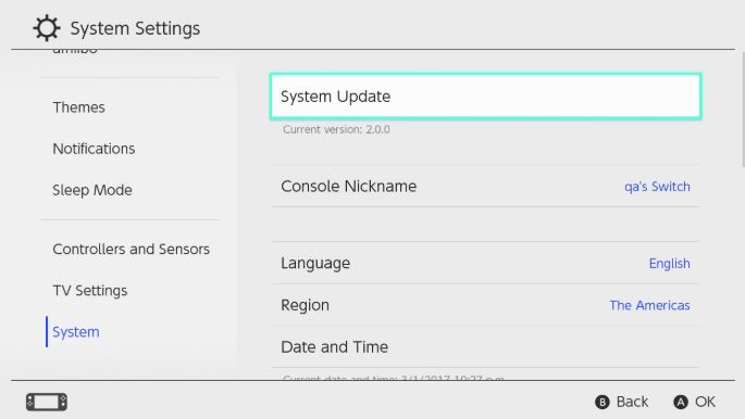 system update 1