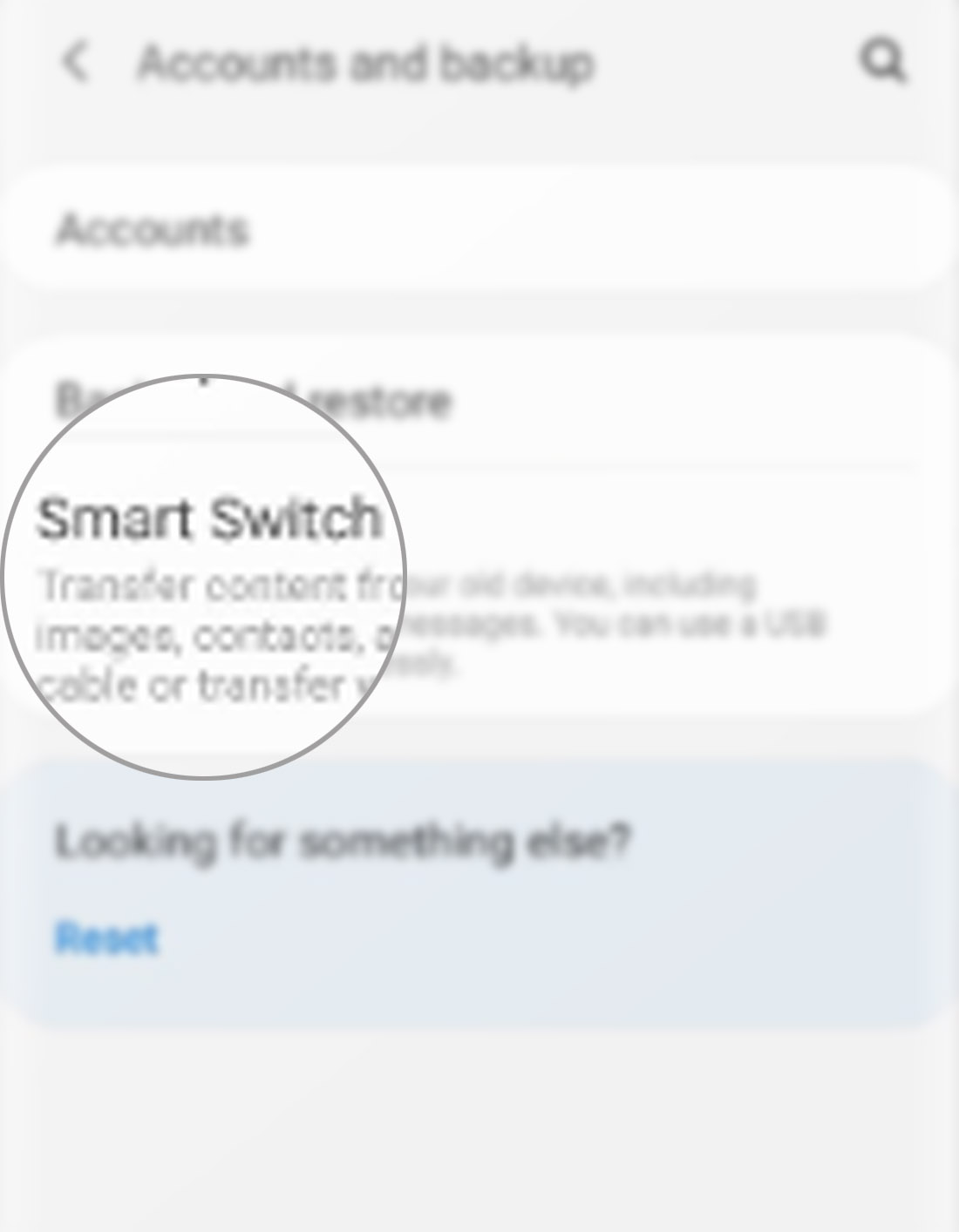 transfer files on galaxy s20 with samsung smart switch - ss