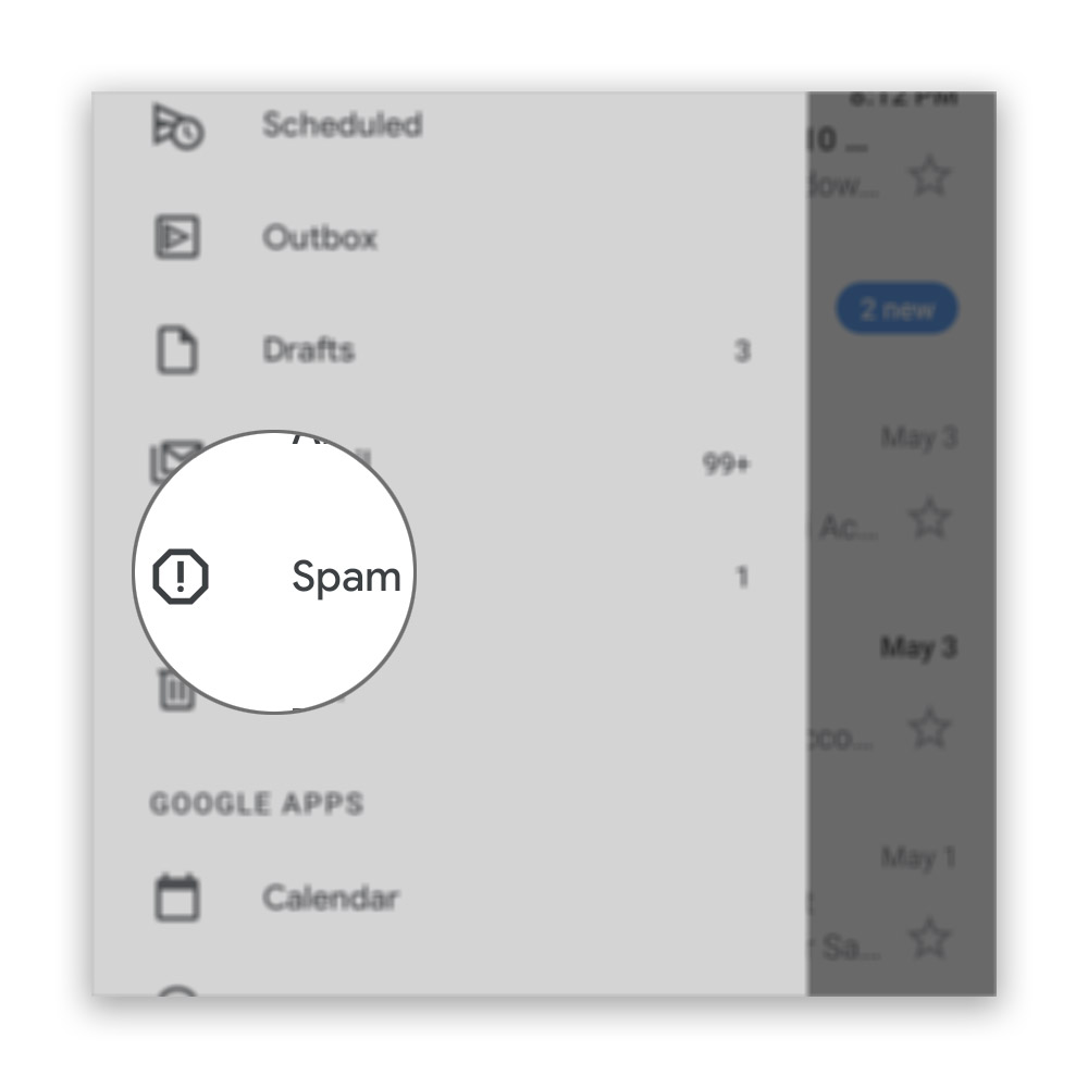 check spam folder