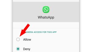 Camera Not Working On WhatsApp Messenger During Video Calls