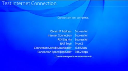 PS4 speed test 1