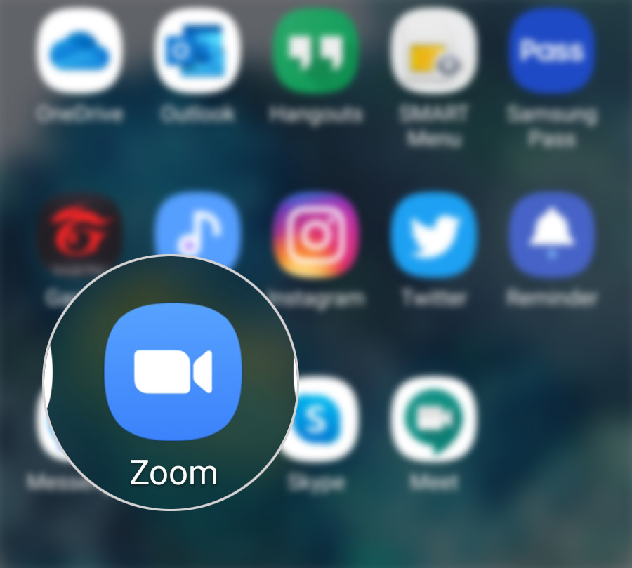 automatically record zoom meetings galaxy s20 - app icon