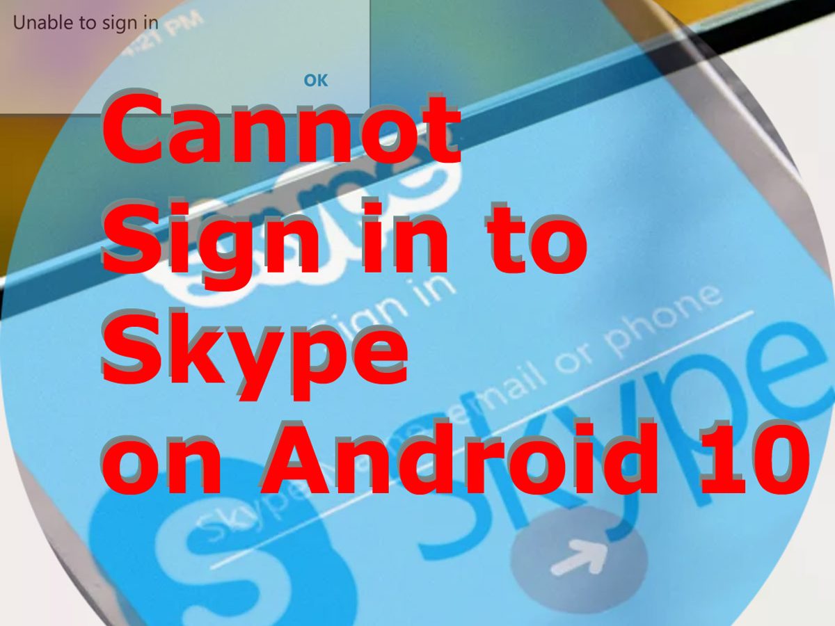 unable to sign into skype mobile