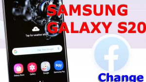 How to change Facebook account name and username on Galaxy S20