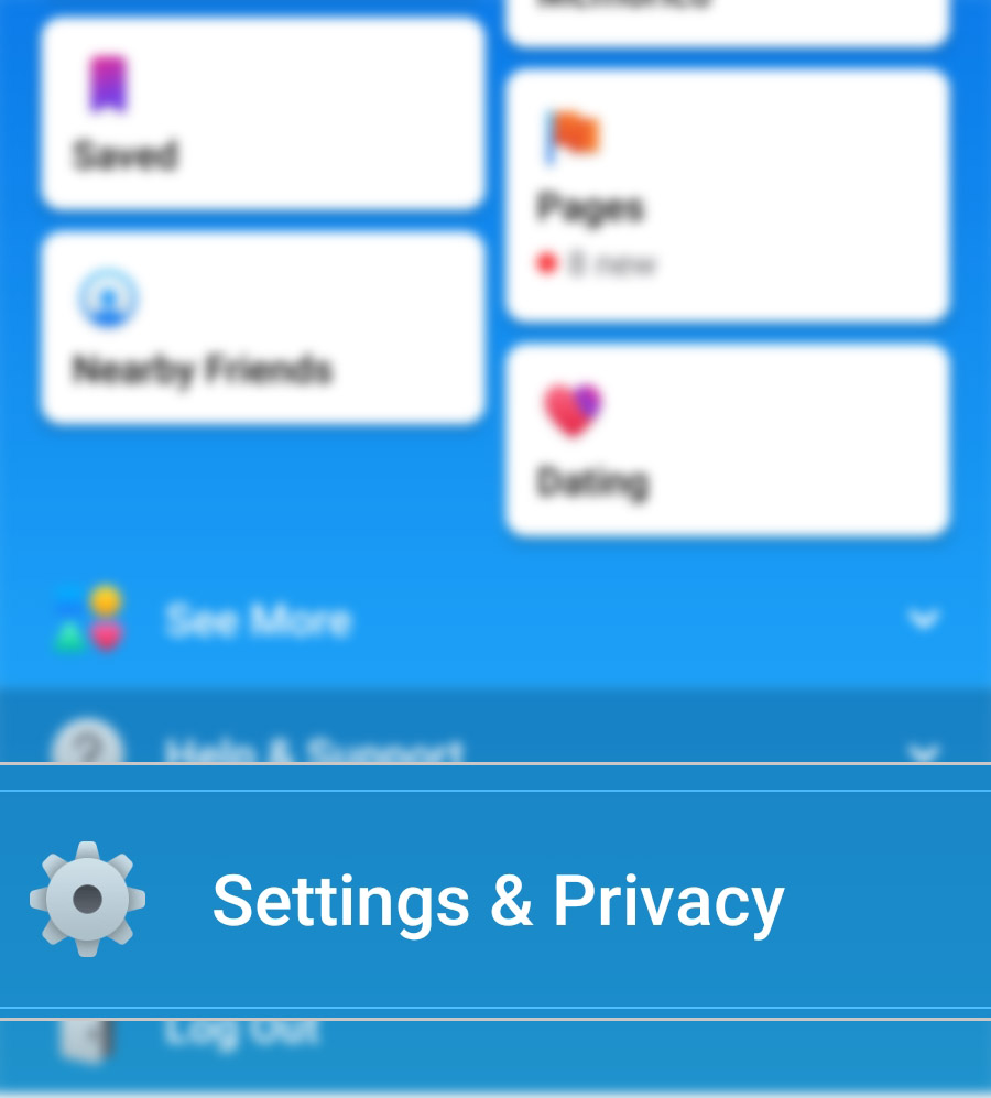 change facebook account name galaxy s20 - settings and privacy