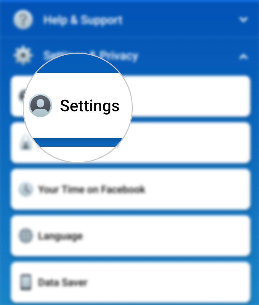 change facebook account name galaxy s20 - settings