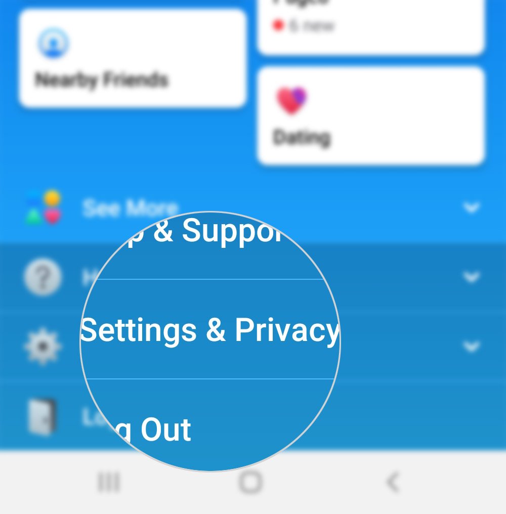 manage facebook video settings galaxy s20 - settings & privacy
