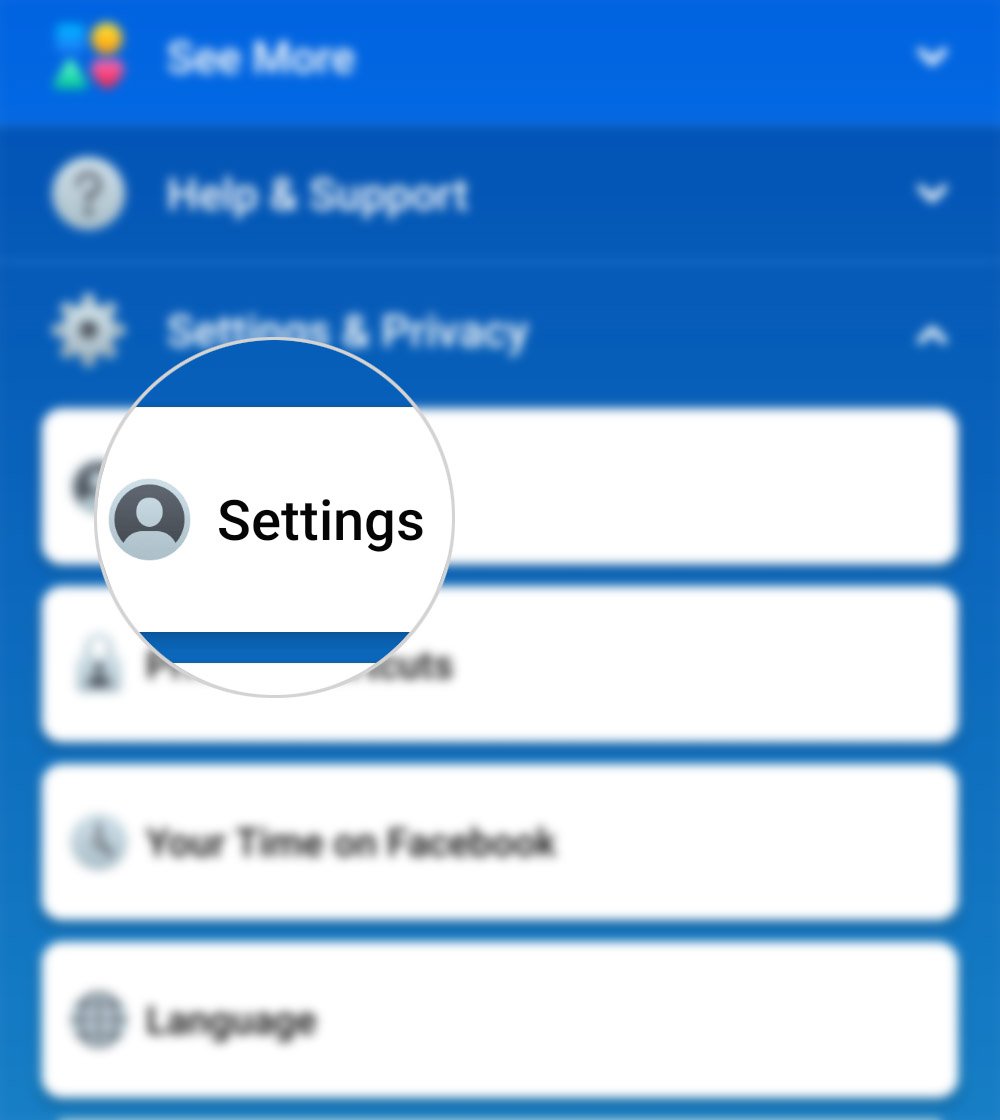 manage facebook video settings galaxy s20 - settings