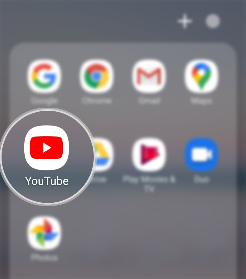restrict mature youtube videos galaxy s20 - youtube icon