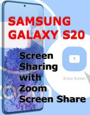 share screen in zoom galaxy s20