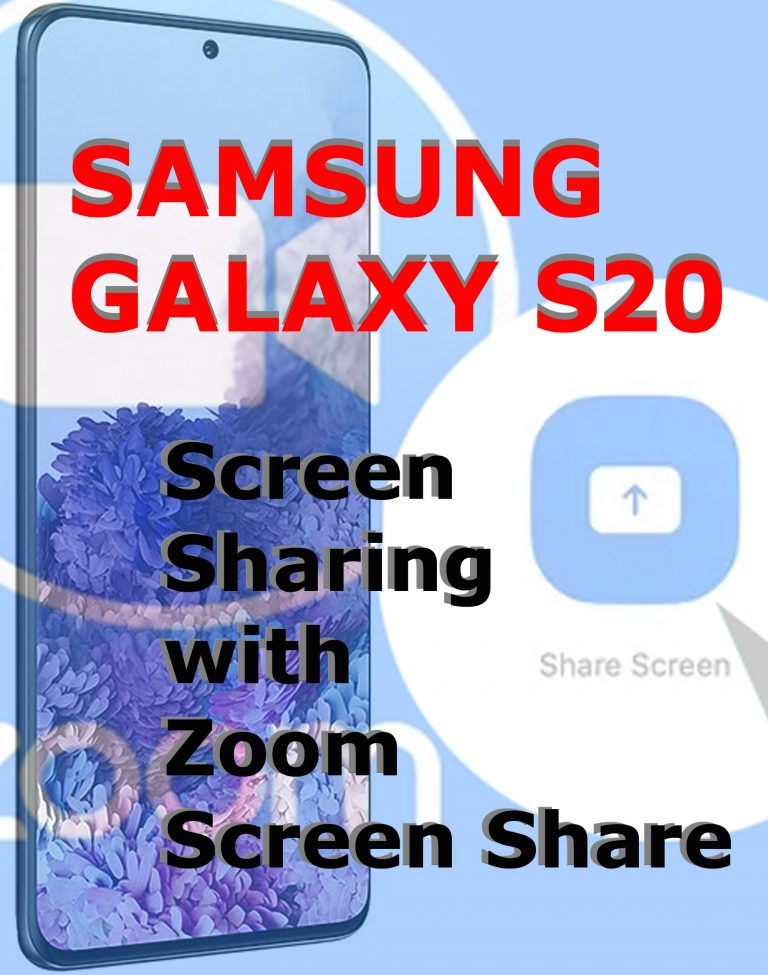 How to Share Screen in a Zoom Conference on Galaxy S20