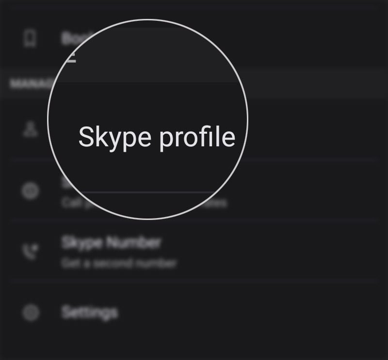 share skype profile on galaxy s20 - manage profile