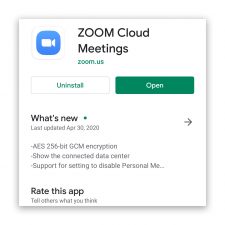 zoom crashes immediately on android