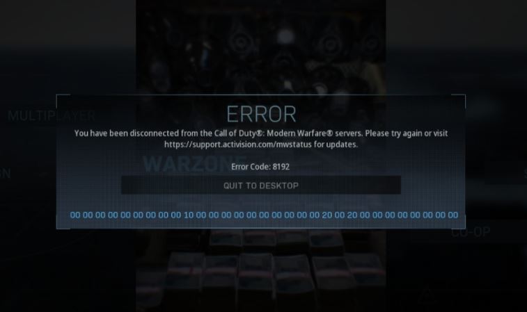 How To Fix Call Of Duty Warzone Error 8192 | PC, Xbox, PS4