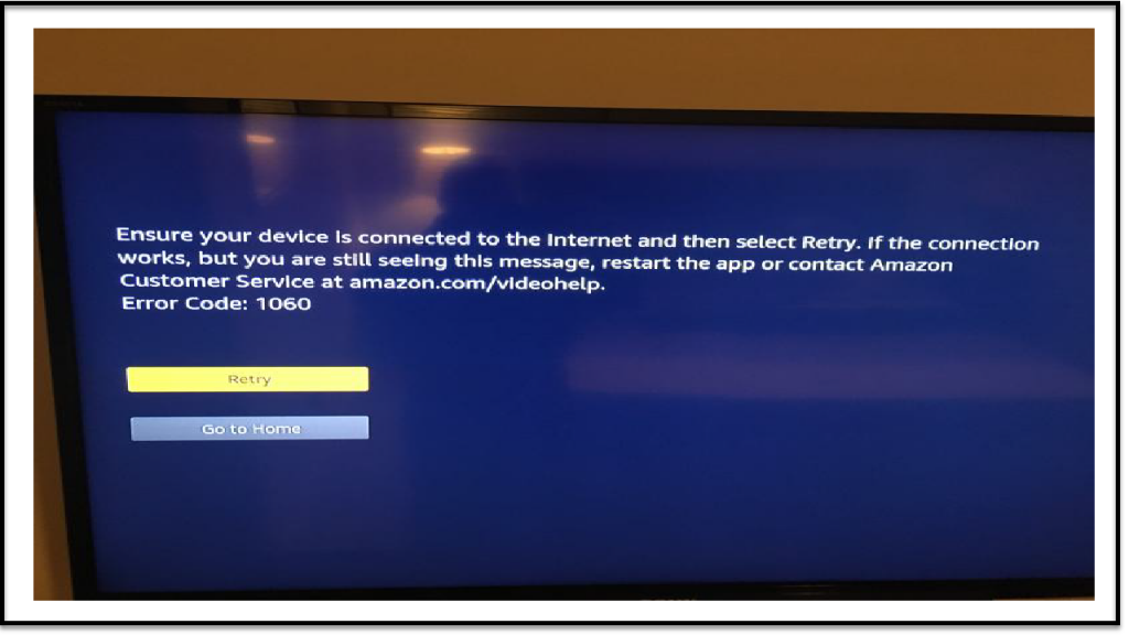Amazon Error  Code 1060