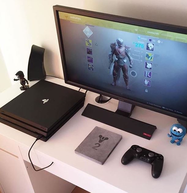 PS4 on table