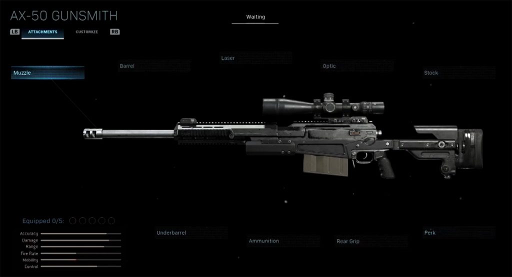 ax 50 sniper rifles in warzone