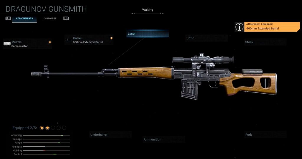 dragunov sniper rifles in warzone