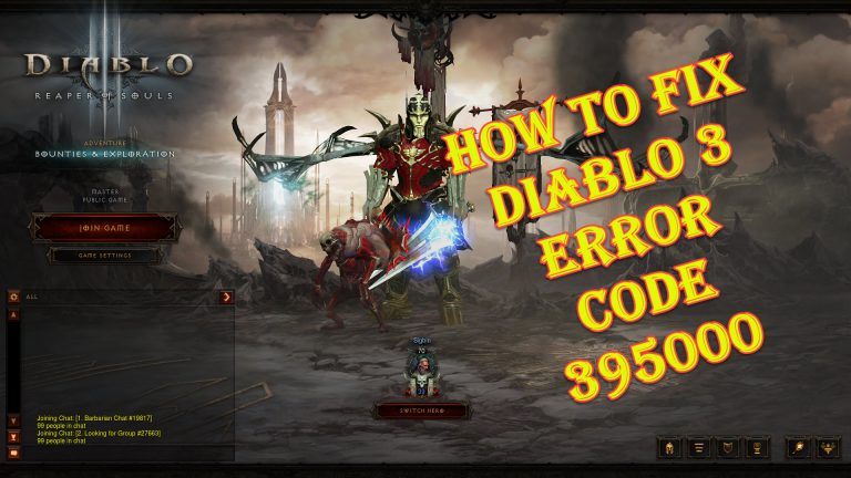 How To Fix Diablo 3 Error Code 395000