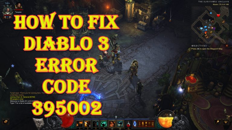 How To Fix Diablo 3 Error Code 395002