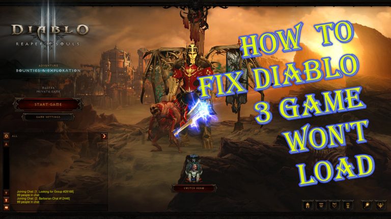 How To Fix Diablo 3 Game Won't Load