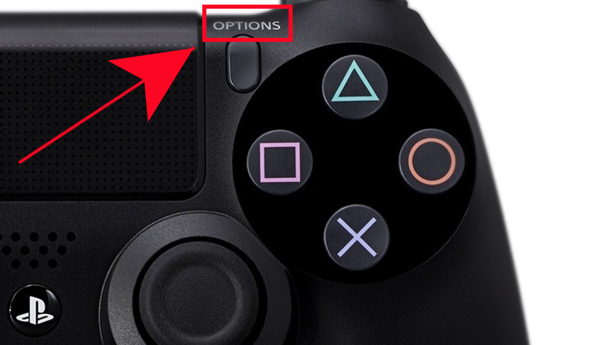 PS4 Options button