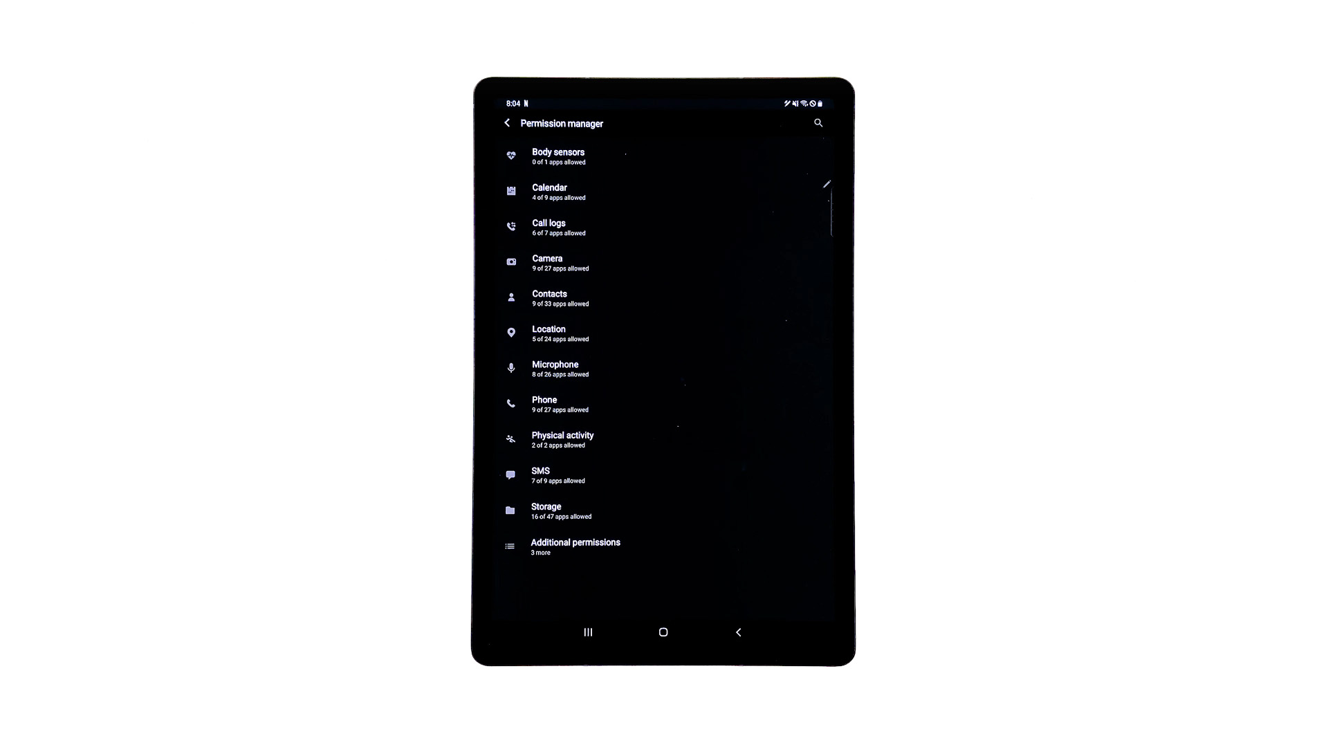 How To Access And Manage Apps Permission On Samsung Galaxy Tab S6