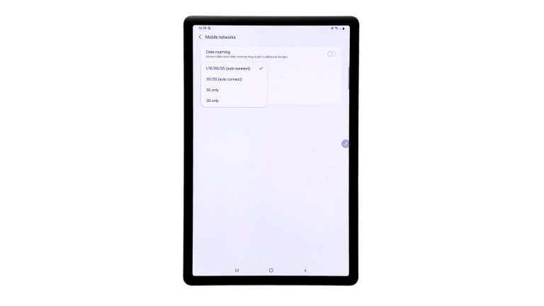 manually change network mode galaxy tab s6 - featured