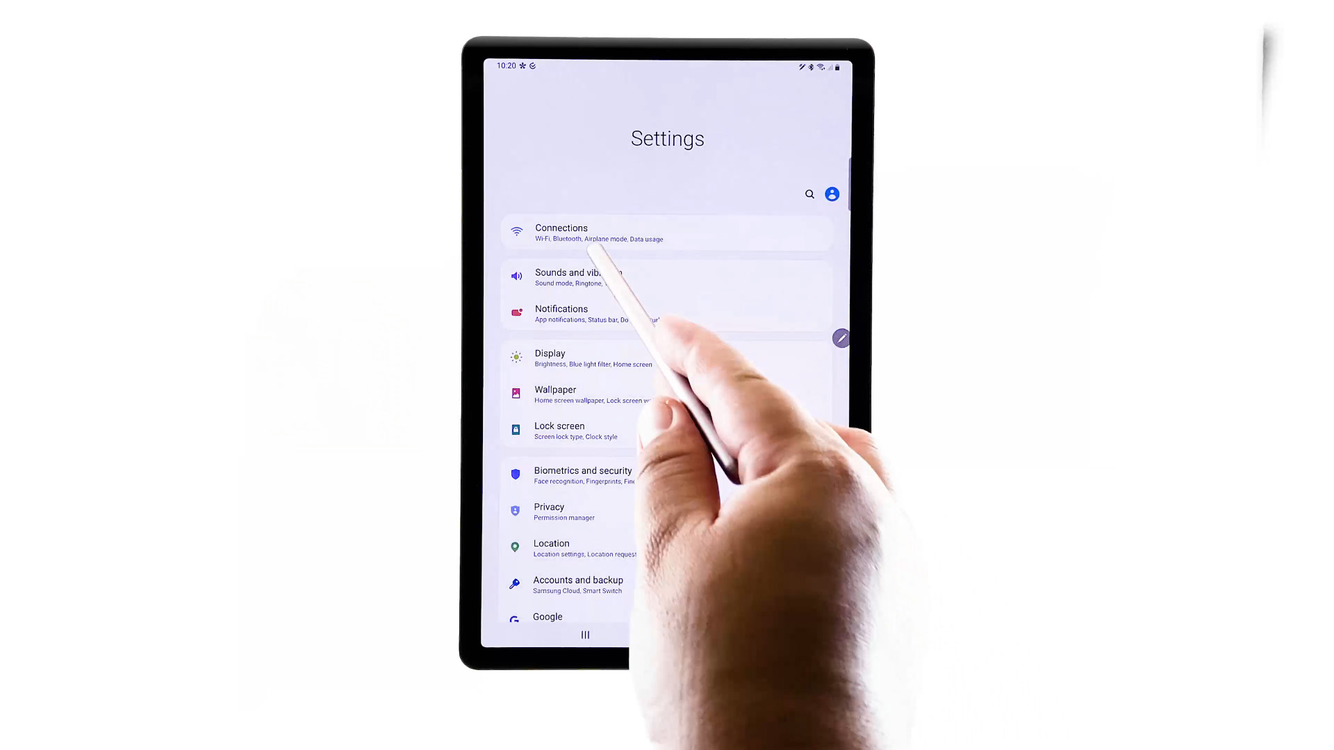 reset apn settings galaxy tab s6-connections